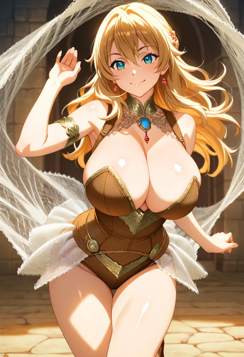  Loli girl sexy Aika online medieval futuristic((((fancy)))),  ((((natural erotic outfit made of fine silk with details of exotic and delicate materials ))))  ,    shiny skin.  , glamorous pose ,4k,     anime art,masterpiece,vanguardist,big breasts,cheerfu...