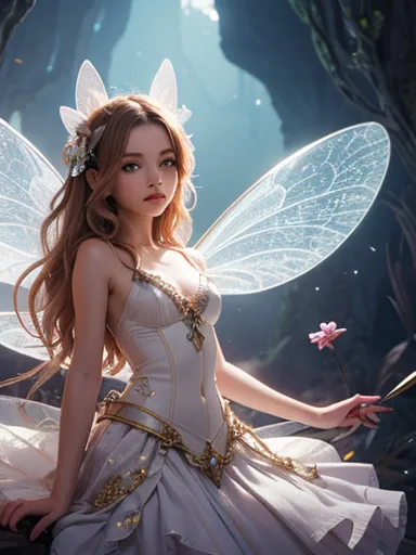 Image of a real fairy, perfect detail , Image 3.2, fantasy , 