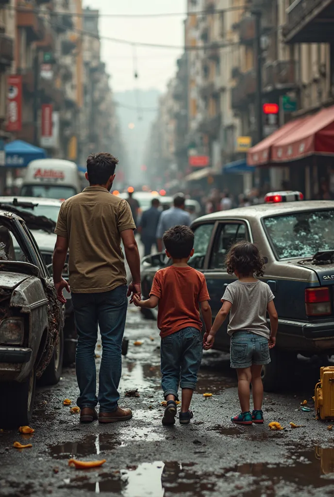 Family in a car traffic accident in Córdoba