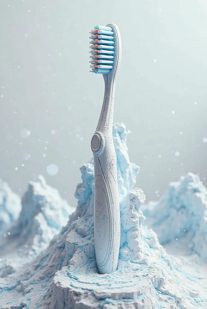 Toothbrush in map format