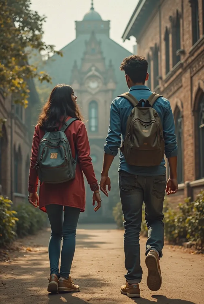 Scene 2: Mount College ka First Look

Prompt: "Dehradun ka ek khoobsurat aur heritage-style college campus, jisme hare-bhare pahaad aur purani gothic buildings hain. Students yahaan wahan chal rahe hain, baatein kar rahe hain, aur books le ja rahe hain. Be...