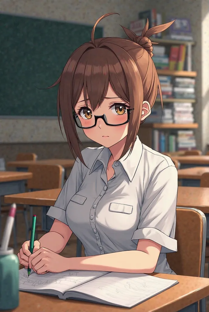 Make the image of Ochako Uraraka from Boku in the academic genre 