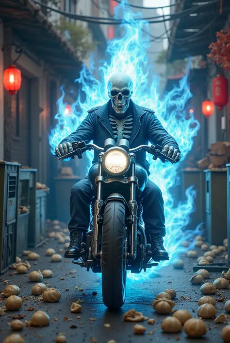 ghost rider and lots of dumplings