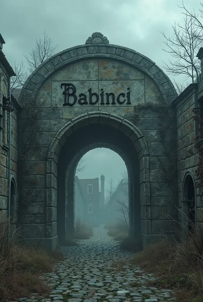 scary, is an abandoned village, at the entrance of which there is an inscription: Babinci