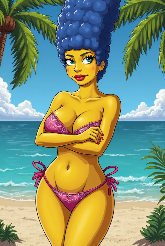 Sexy Marge Simpsons in a bikini for two 