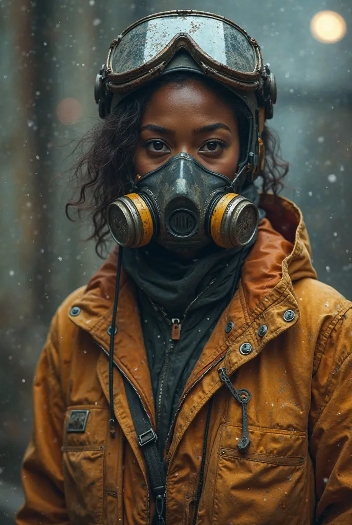 Black woman wearing personal protective equipment 