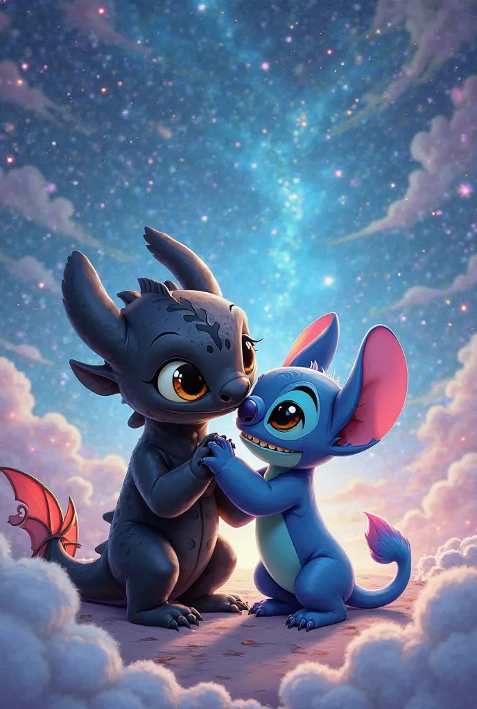 Fondo de pantalla de Toothless y Stitch 