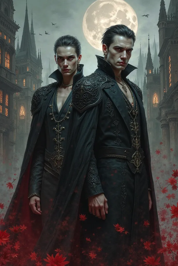 A book cover about vampire clans and humans
