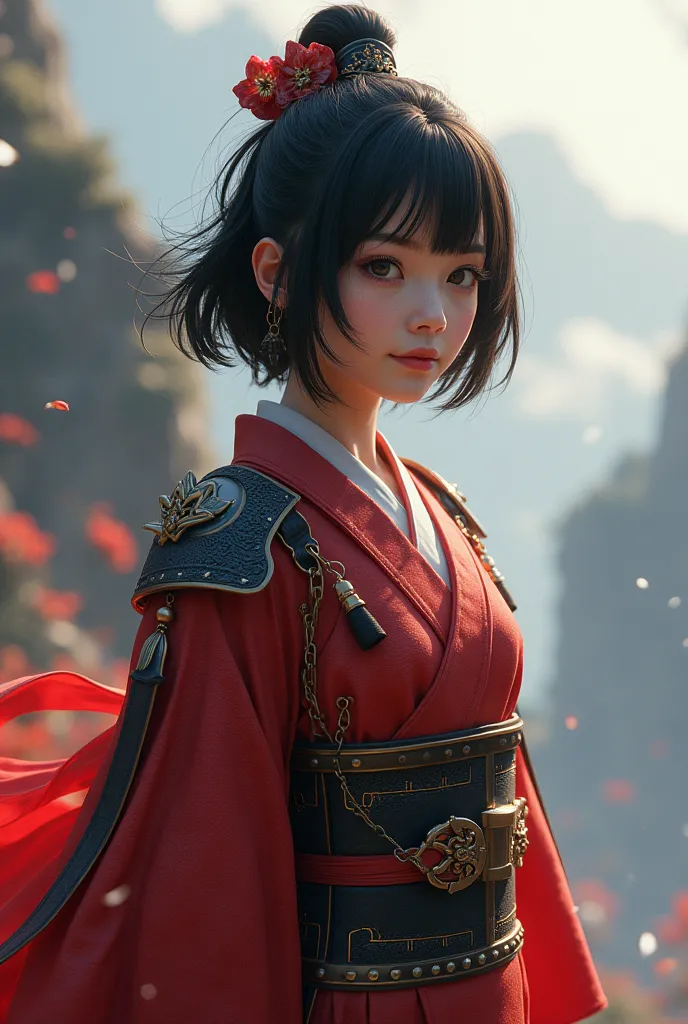 super high quality、real photo、(Extremely Detailed CG Unity 8K Wallpaper、masterpiece)、(Best lighting、best shadow、very delicate and beautiful)、ultra detail、《Queen Himiko of Yamatai：1.2》、《A beautiful Japanese woman who is petite and has super short bob cut ha...