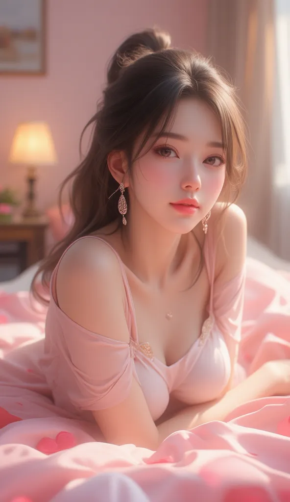  amazingly realistic scenes in 32K ultra-high resolution ,   high image quality,    The sharp details and vivid texture stand out   ,   information taken with a beautiful Japanese woman's 、Realistic Valentine's Day themed images .   depicts many amazing ph...