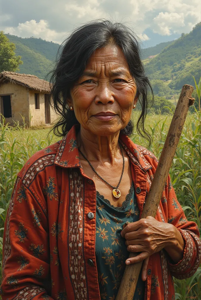 Mother in rural Colombia in her 40s