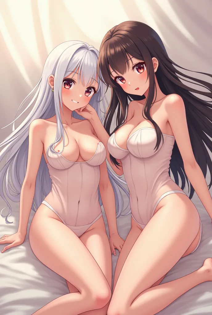 Anime girls fully undressed