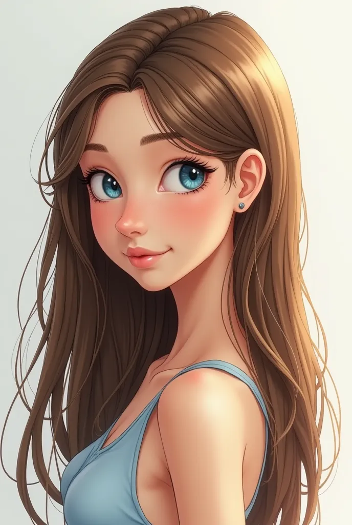 Draw me a straight haired 18 year old girl with brown hair with a raised nose with blue eyes

Keep your chin wide

Create with a sharp-browed 18-year-old boy with white skin with white skin who has tilted his brown hair to the left with a slightly raised a...