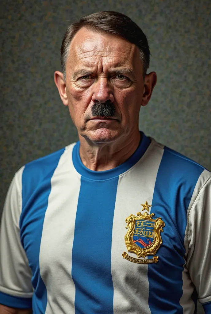 Hitler wearing the jersey of the Paraguayan Cerro Porteño