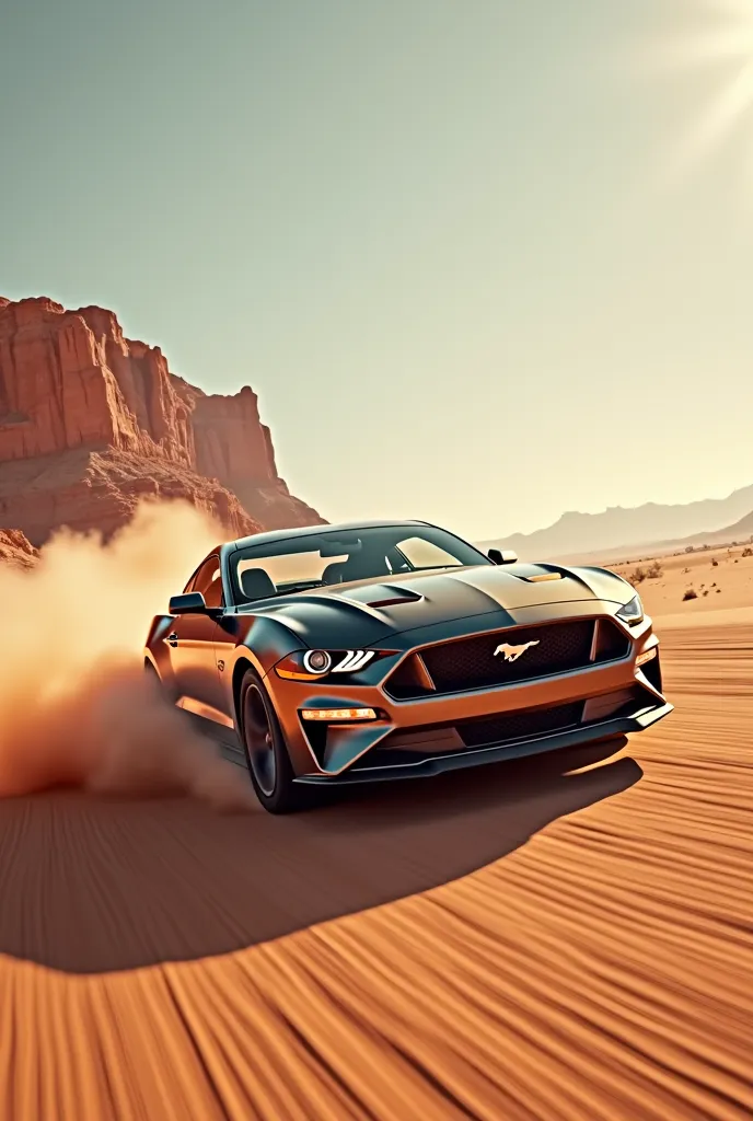 ford mustang gt, desert