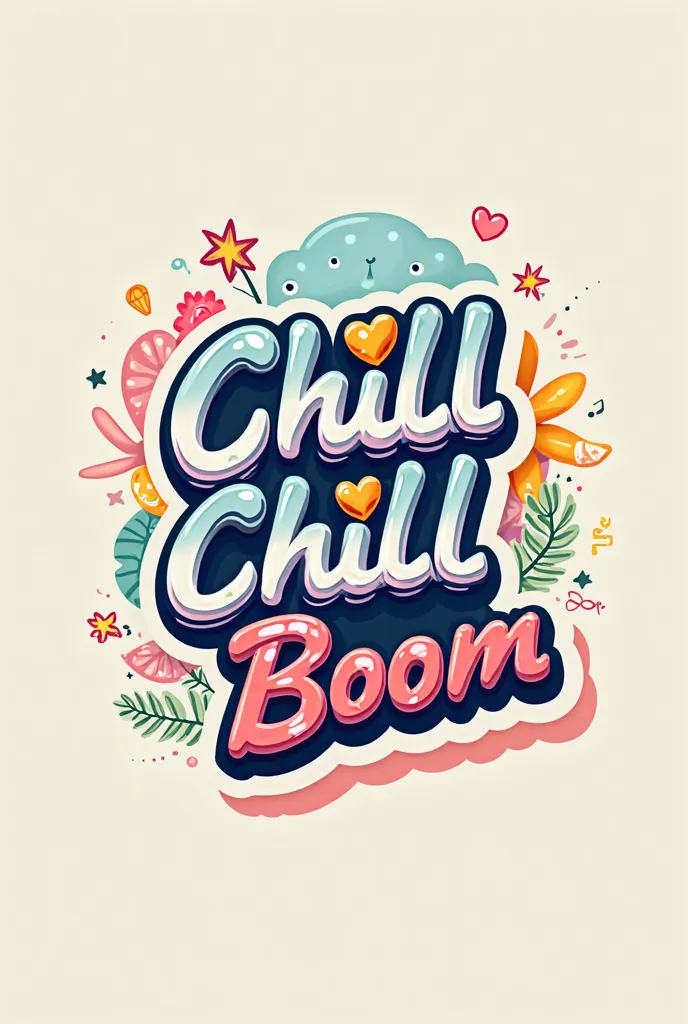 I need a logo called chill chill boom