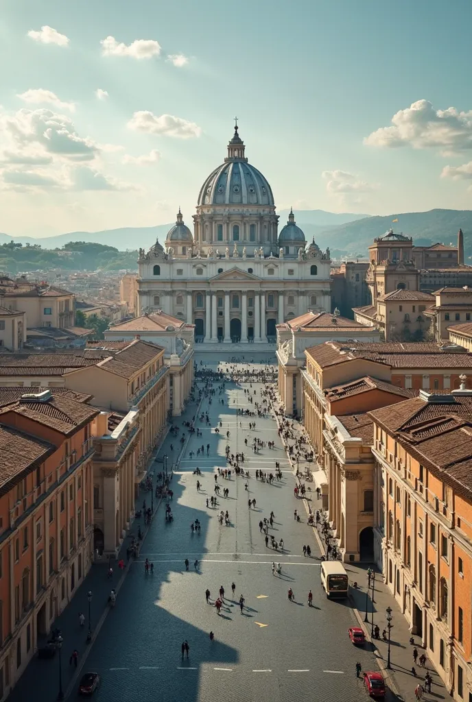 Make me video of Vatican City in 4k resolution