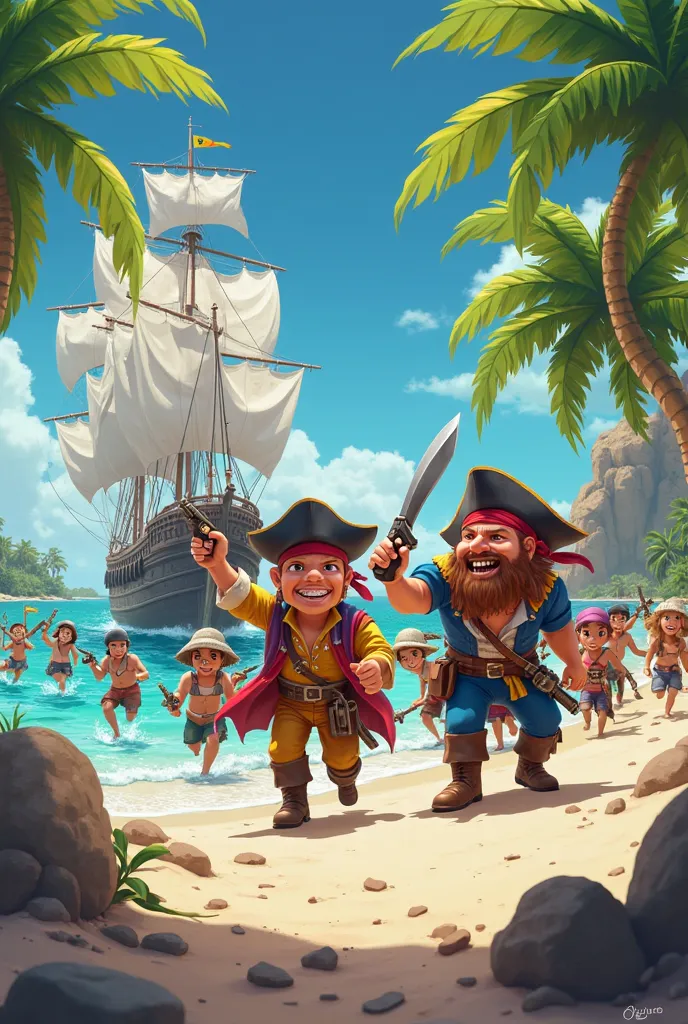 Animated pirates descend on island nation of bahamas