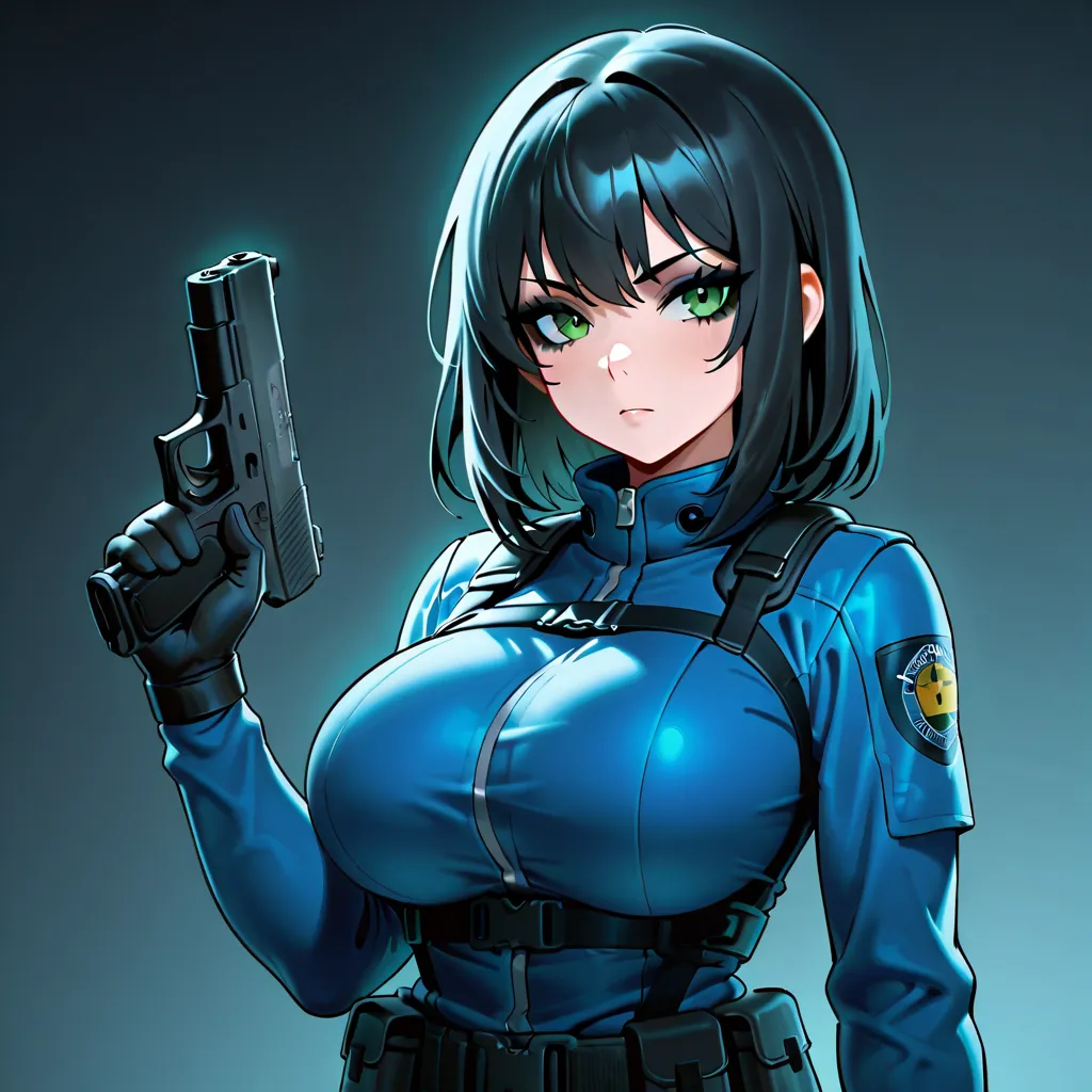 vault meat, black hair, medium hair, green eyes, eyeliner, eyeshadow, large_breasts. Courier_Six, gloves.

vaultmeat shad

High Resolution, Masterpiece, Anatomically Correct, Accurate, Best Quality, Super Detailed.

Holding_Glock19
Badass_Art