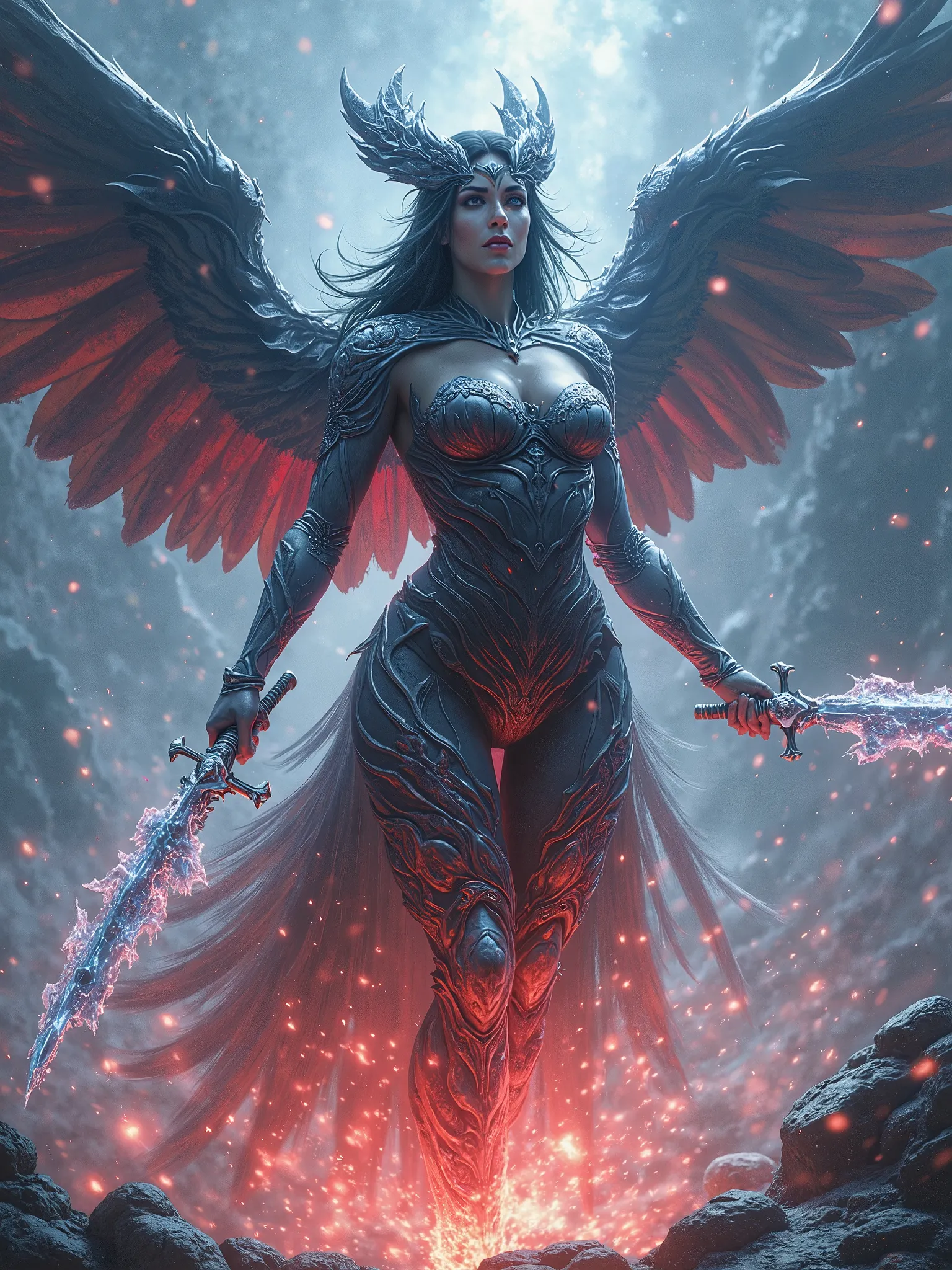 Female Dark Phoenix With biggest breast Absorbing the darkest power of icey coldest solo flare into her body unleashing it Towards. Her enemy As she struggles To free herself With 2 icey coldest solo flair female guardians at her side with ther icey coldes...