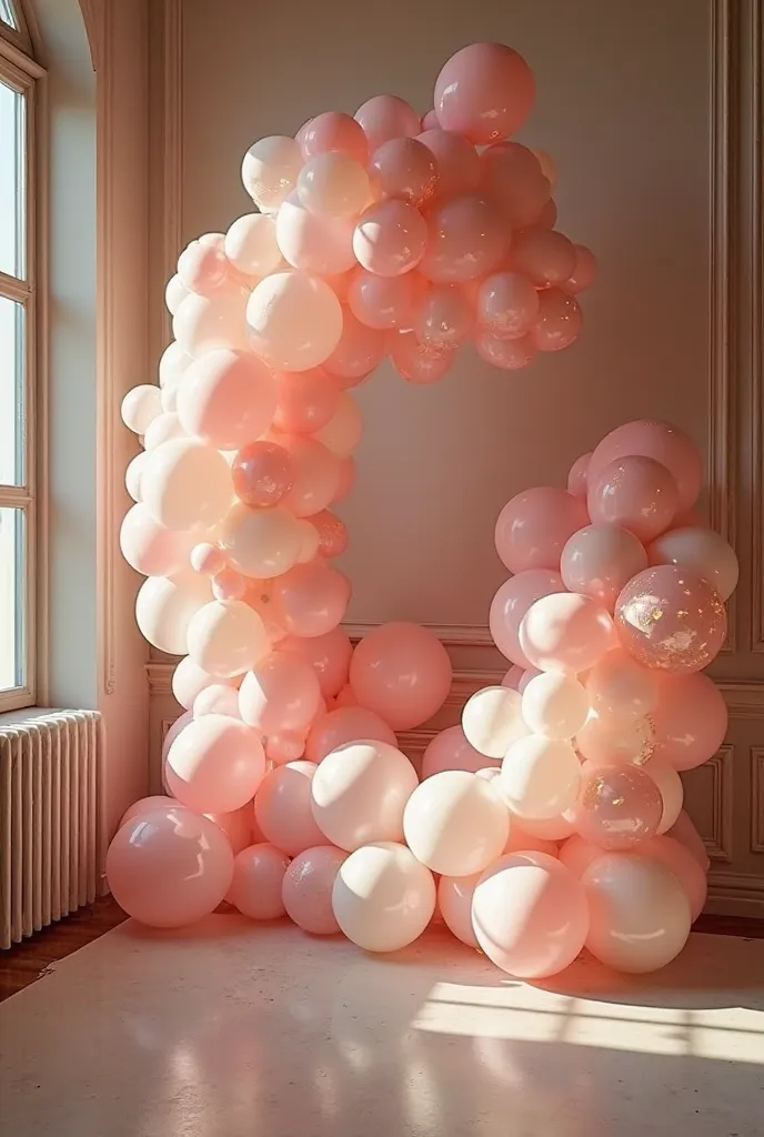 Imagine that you are a provider of globoflexia, and your client has hired you for a social event, It's a wedding, what your client has requested is the decoration of the party room with balloons, must be an elegant but creative decoration,  very attractive...