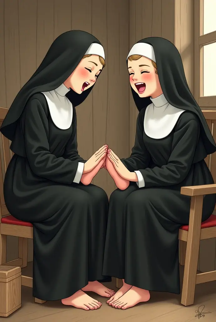 Nuns enjoying a party