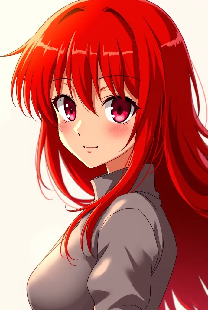 Anime red-haired woman icon