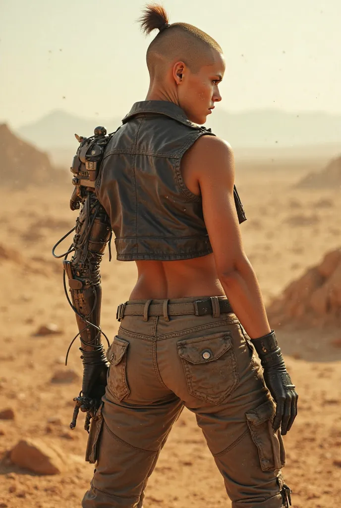 Young Furiosa From Mad Max, Behind view, Bent down, Big Butt,