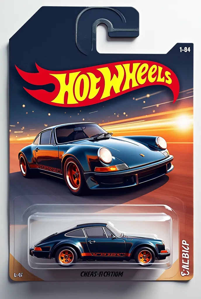 Create me a classic Porsche from Hotwheels in its original packaging