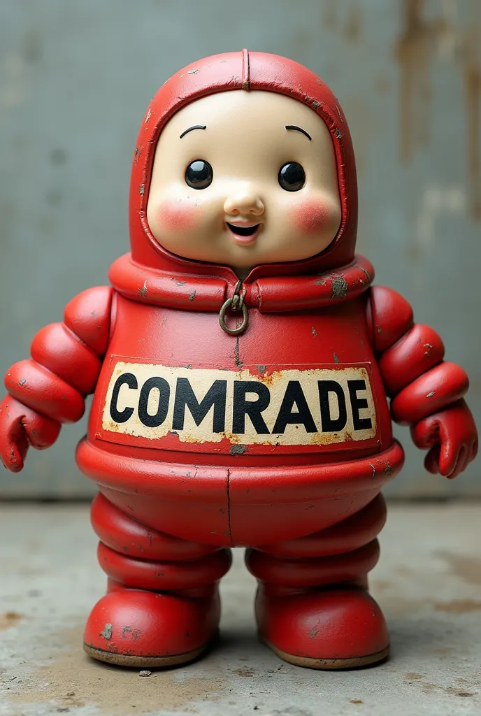 Michellin doll that says comrade with lllanteria letters