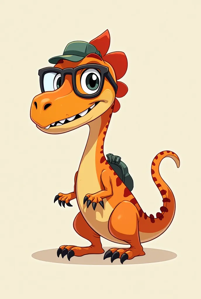 Create cartoon velociraptor designs for a series . Velociraptors should be friendly, fun and -friendly. Each velociraptor must have vibrant colors and exaggerated facial expressions to convey clear emotions. Add details like big round eyes, wide smiles and...