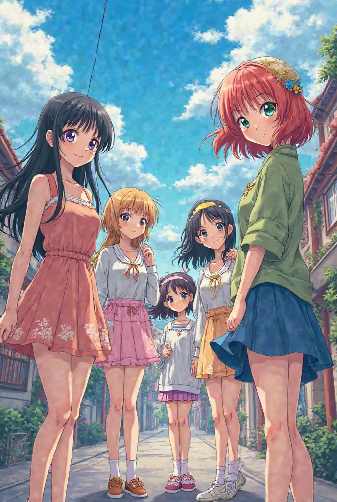 Anime The 5 sisters she is Indas adolescent 1 is  2 is  3 is  4 is  5 is 