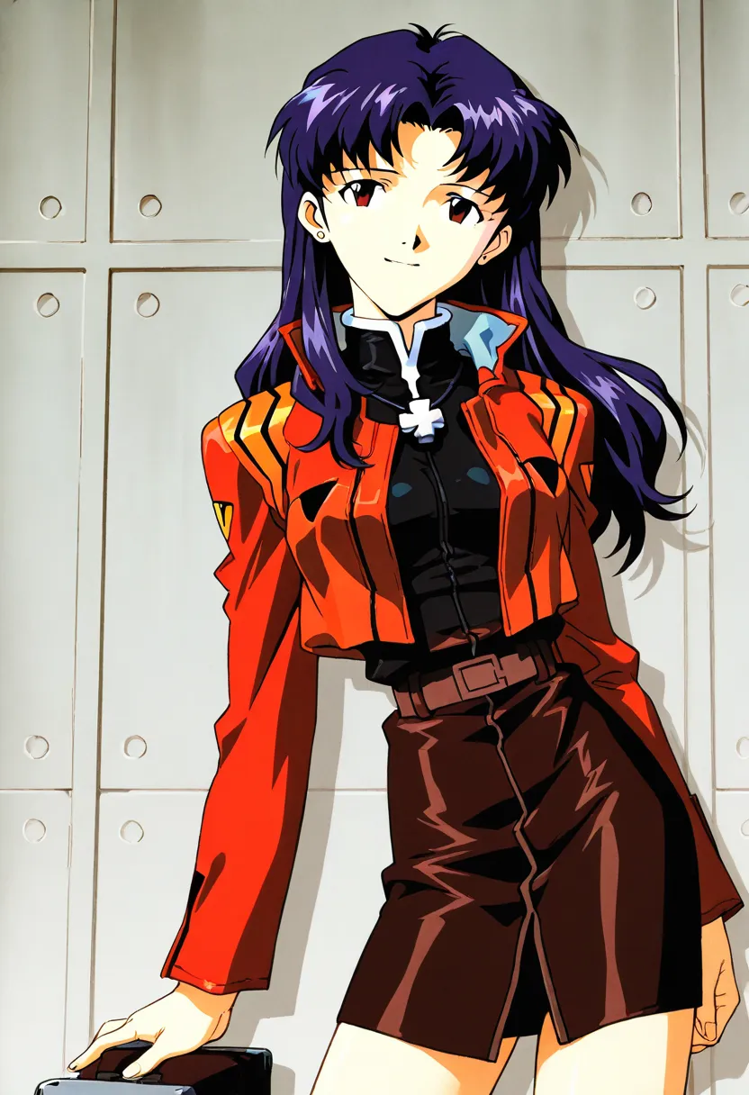  female 1，evangelion，　Katsuragi Misato，uniform