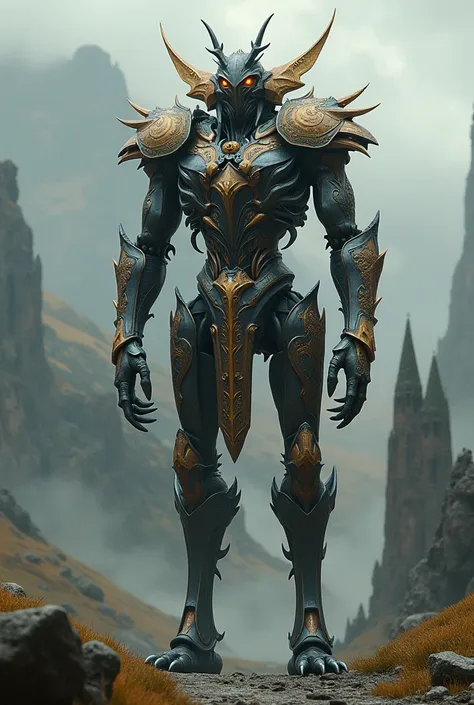 human sized bug man with midevil style armor on