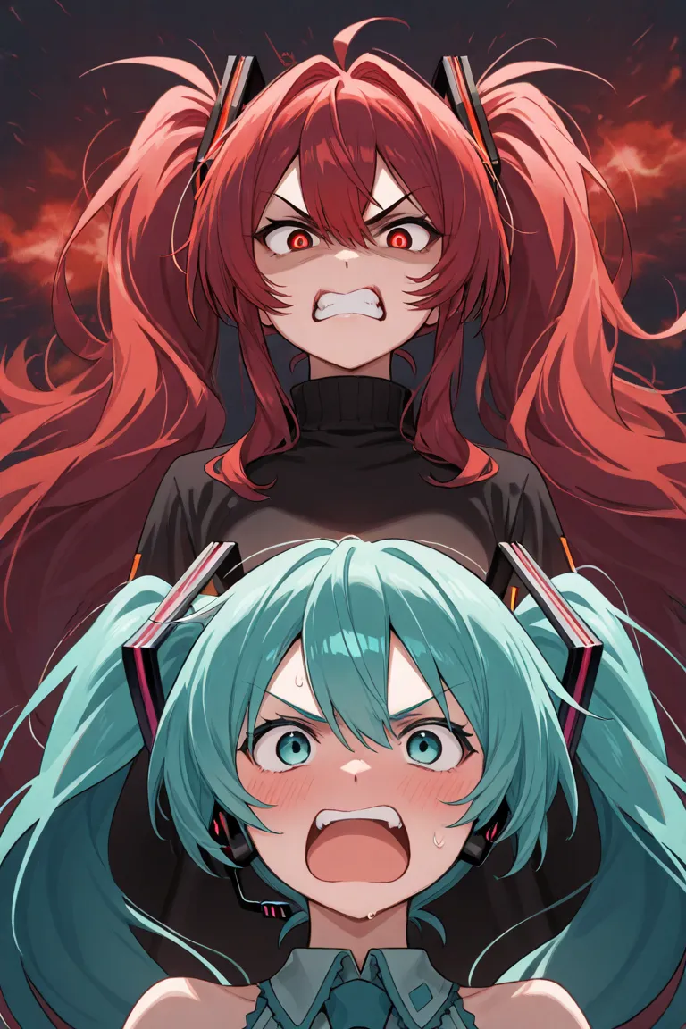 Hatsune Miku angry pissed