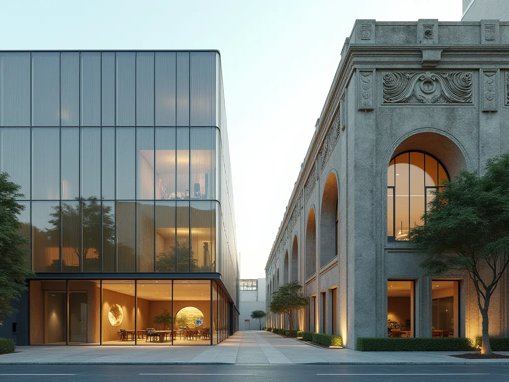 Hermetic modern building vs. old building with natural ventilation.