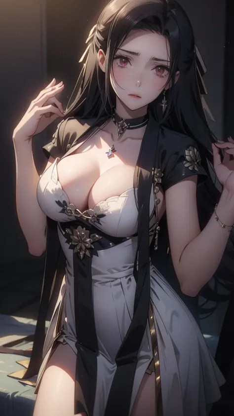 Chest, Big Breasts, rich, elegant,  attractive, , NFSDW, NFSDW, best quality, masterpiece. (Cinematic Digital Art: 1.3), high quality, masterpiece, 最high qualityの, Super Detail, illustration of a woman with a penis , [4K Digital Art]、 lndswgnr, (sharp conc...