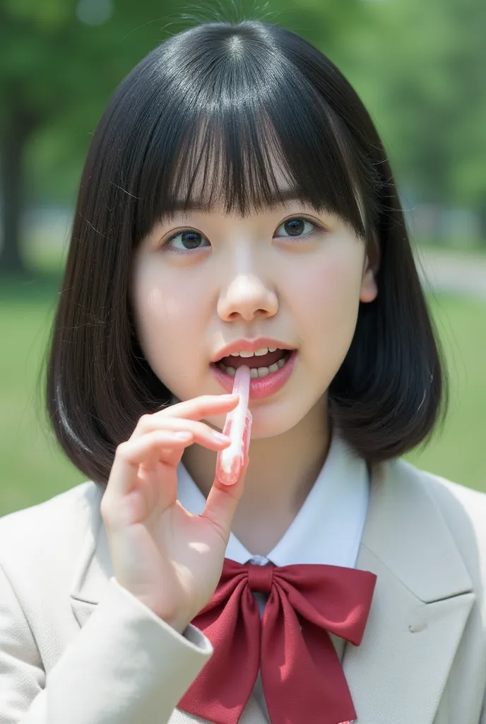  a female elementary school student looking at the camera and holding an extremely thick fake dick deep into her throat and anus 、Female elementary school students cry and scream 、 female elementary school students open their eyes wide 、 the female element...