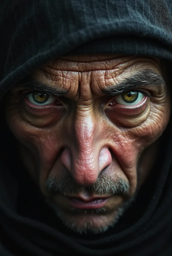 A close-up of intense and penetrating eyes reflecting wisdom and determination. The look says it all: there is no need to speak to impose respect.