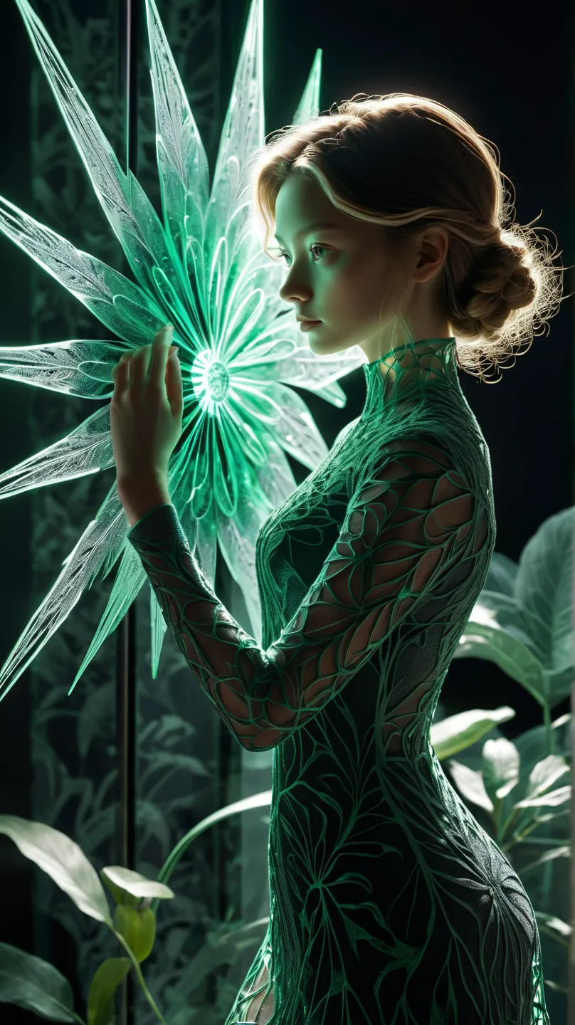 high resolution, Super detailed, (1 girl:1.3),（flower），Dynamic light wavesBREAK sunlight, reverberation, Experimental photography, surreal contrast, Eye-catching visuals, Artistic abstraction,
Break the art of cutting, layered silhouette, complex patterns,...