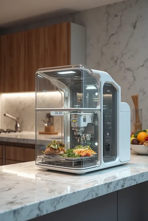 a machine for food that has a creative to make food for just a few minutes 