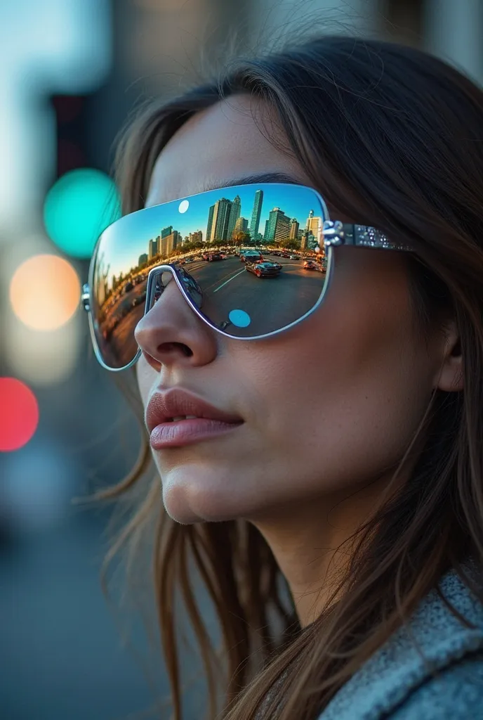 The model wears glass sunglasses. The system would consist of several key technologies:

 Traffic sensors : Installed at strategic intersections to collect information on traffic flow, average speed and density of cars.

Data analysis platform: A software ...