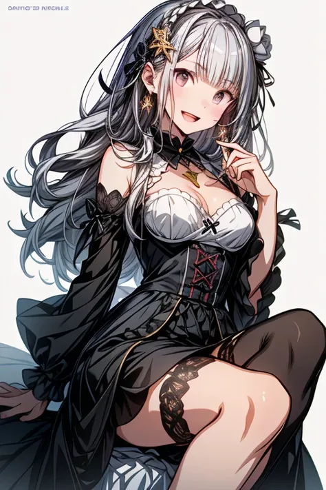 (small breasts:1.3), (perky chest:1.3), (pointed chest:1.2), (lolita fashion magazine cover:1.3),(from side:0.9),masterpiece, 1girl, Amazing Cleavage:1.2, thin waist, big ass, Raised sexy, small breast: 1.3, posed cleavage:1.2、(from below:1.2, best quality...