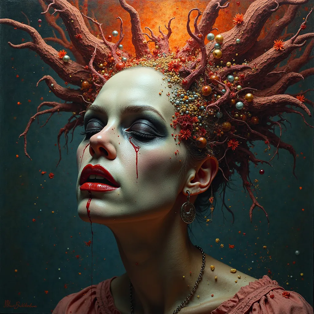 In this evocative and chilling series, "Her Head and Wrath," the dark and surreal art of "Musa Macabra" takes center stage. Each piece explores the themes of power, Revenge, and the distorted beauty found within the grotesque. The head becomes a symbol of ...