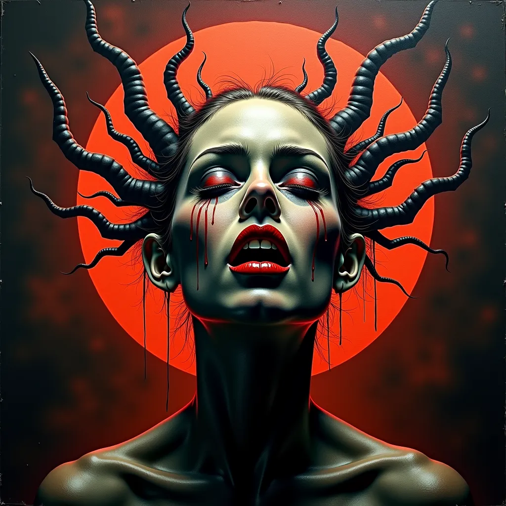 In this evocative and chilling series, "Her Head and Wrath," the dark and surreal art of "Musa Macabra" takes center stage. Each piece explores the themes of power, Revenge, and the distorted beauty found within the grotesque. The head becomes a symbol of ...