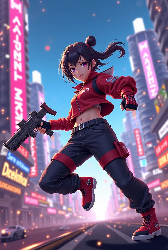 The character is an anime in which there is a free fire game 