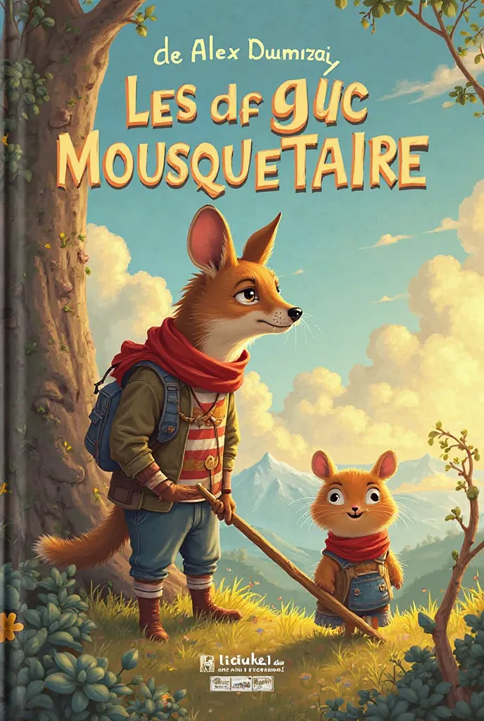 Cree moi une 1er de couverture sur les 3 mousquetaire niveau 1 de Alex Dumas La première de couverture d'un livre doit comporter les éléments suivants :
☐ Le titre du livre
☐ Le nom de l'auteur
☐ Une photo / une illustration
La couverture doit faire ressor...