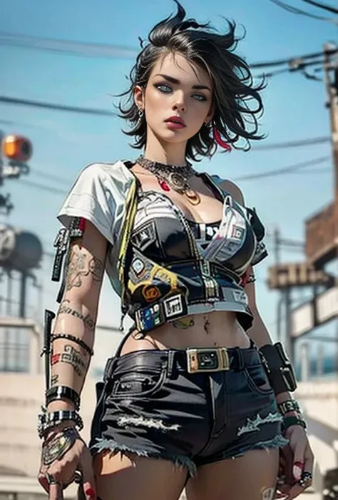 woman with a cigarette and a beer bottle with a anarchy sign, punk woman, punk girl, beautiful female punk, anarchy, punk style, diesel punk female, gothic girl smoking, die antwoord style wear, drinking and smoking, wearing punk clothing, punk party, punk...