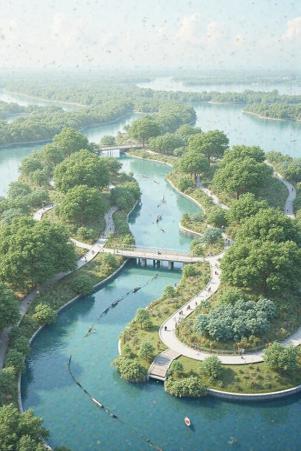 Fuxing Island in Shanghai is an island，Now I want to do a design competition for this island，Call for good design proposals from the community，One of the requirements is to build a public space with a temperature、that can interact with a slow travel networ...