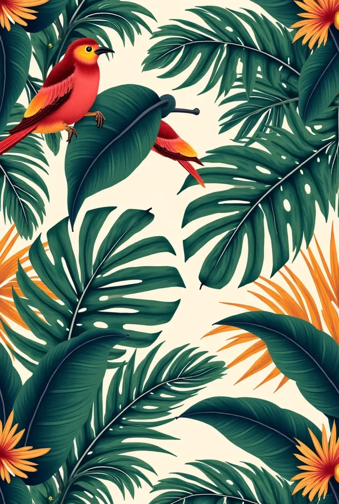 Create a Textile patrrren desgine print on palms tree or tropical leaveas with birds desgine should be one unit and size should be 10/10 create amzaing tetxtile desgine may b on repeated desgine
And something like realistic desgine that goes on fabric or m...